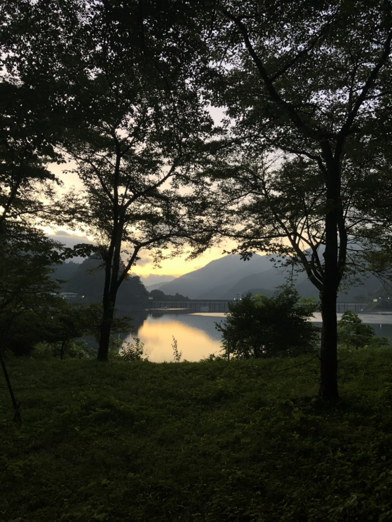 夏の早朝の大麦代地園画像