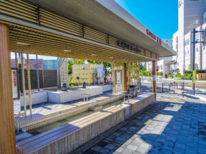 函館市 湯の川温泉の足湯